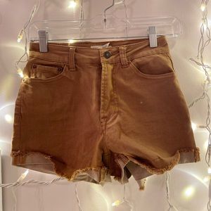 Colored Denim shorts